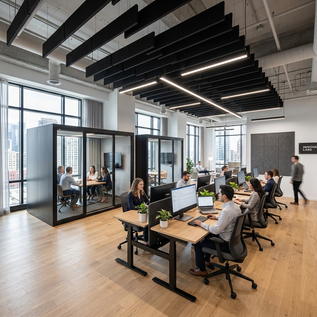 After: Collaborative Tech Hub - Modern Executive Office Buildout